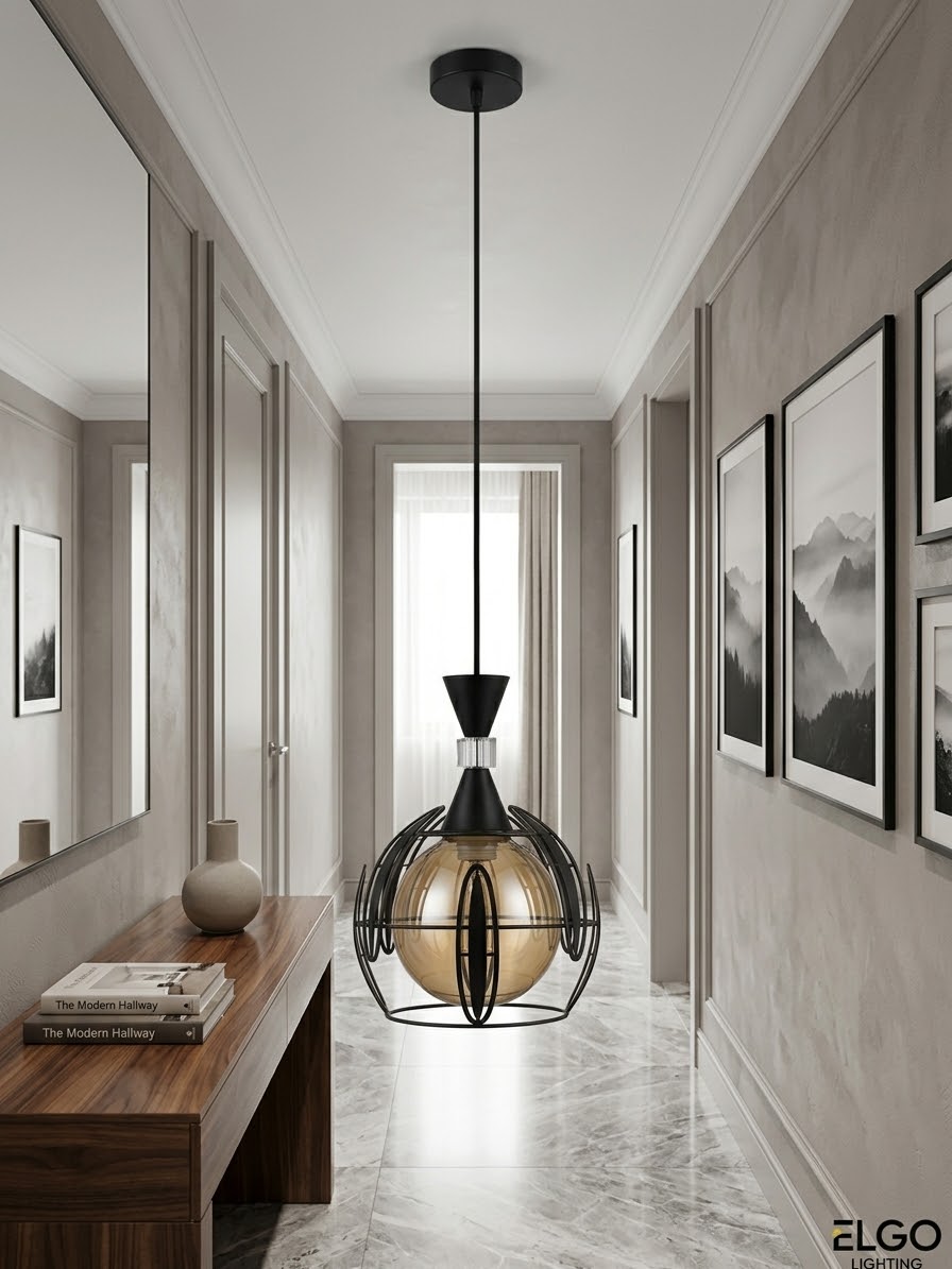 Կախովի լուսամփոփ Loft «Սև փայլատ» E27 (կոդ-0249) - Image 2